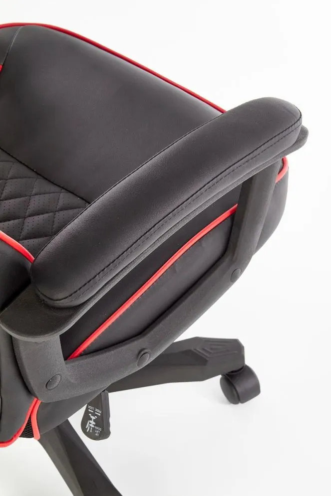 Fotel biurowy BAFFIN czarny/czerwony gamingowy do komputera | MIRAT. w stylu  kolekcja