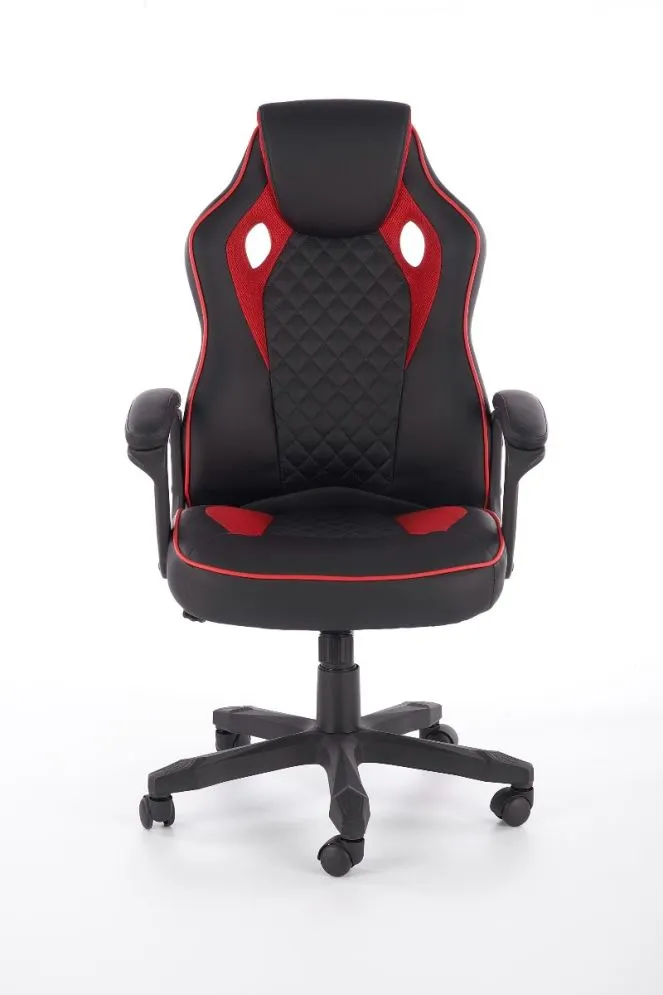 Fotel biurowy BAFFIN czarny/czerwony gamingowy do komputera | MIRAT. w stylu  kolekcja