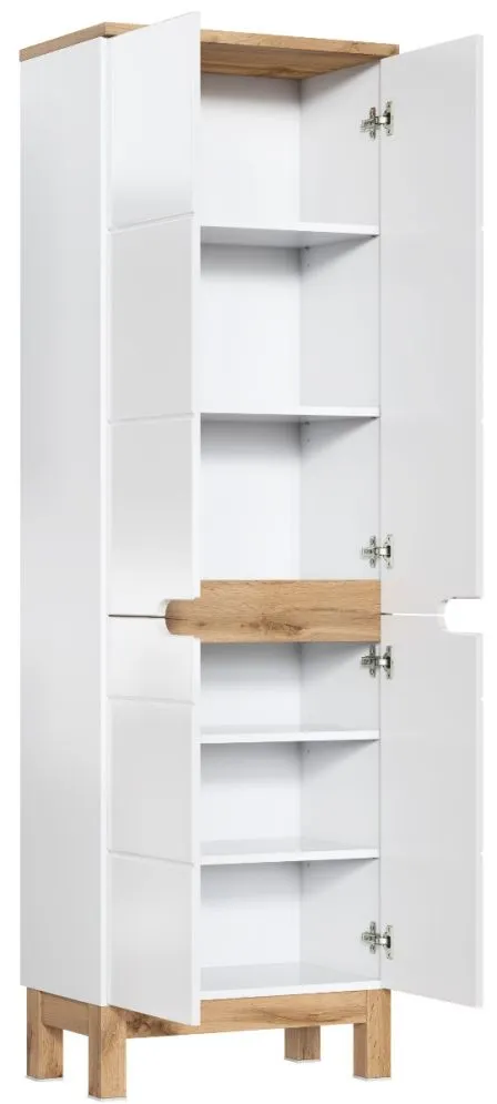 Szafka łazienkowa BALI 60 cm biała stojąca otwierana | MIRAT. w stylu  kolekcja BALI