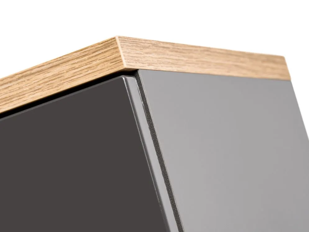 Szafka łazienkowa BALI 35 cm grafitowa słupek | MIRAT. w stylu kolekcja BALI