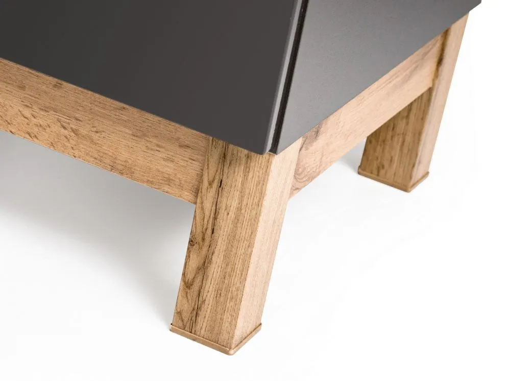 Szafka łazienkowa BALI 35 cm grafitowa słupek | MIRAT. w stylu kolekcja BALI