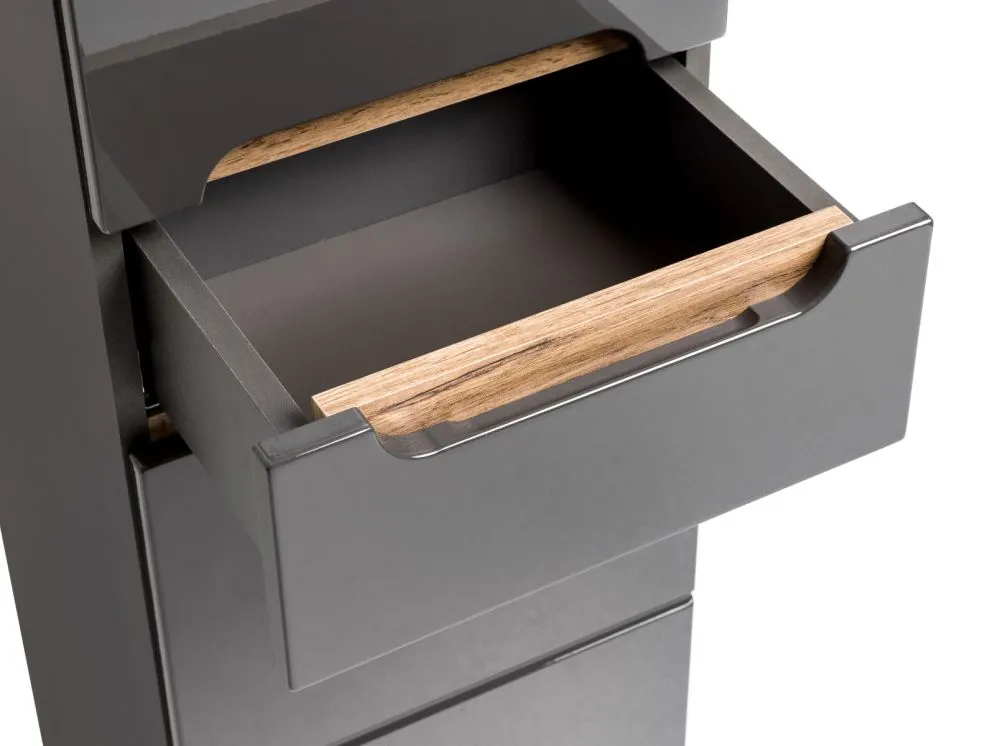 Szafka łazienkowa BALI 35 cm grafitowa słupek | MIRAT. w stylu kolekcja BALI