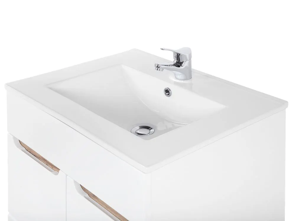 Szafka pod umywalkę BALI 60 cm biała stojąca | MIRAT. w stylu  kolekcja BALI