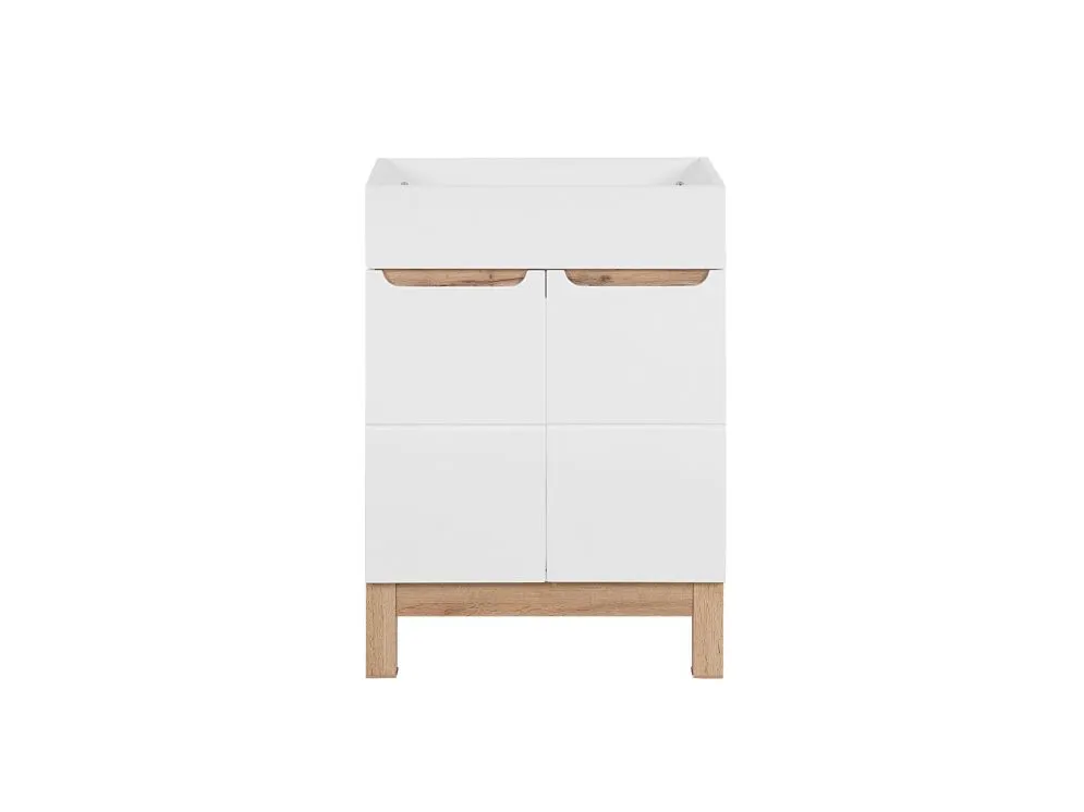 Szafka pod umywalkę BALI 60 cm biała stojąca | MIRAT. w stylu  kolekcja BALI