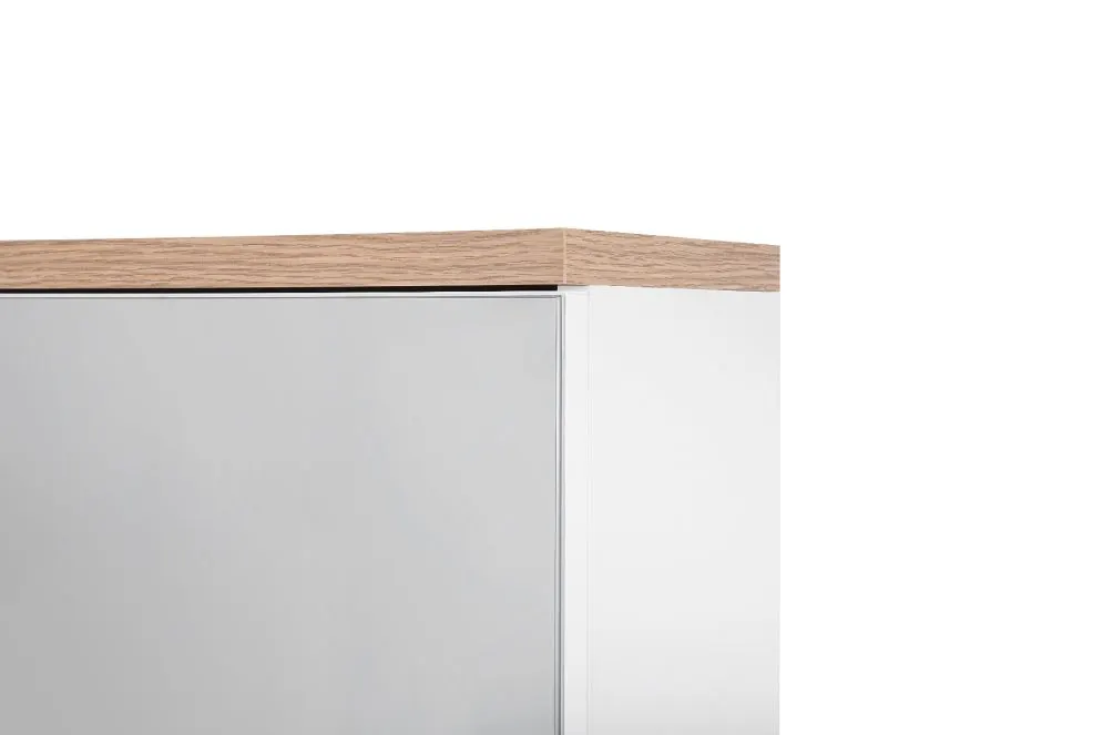 Szafka łazienkowa BALI 60 cm biała z lustrem | MIRAT. w stylu  kolekcja BALI