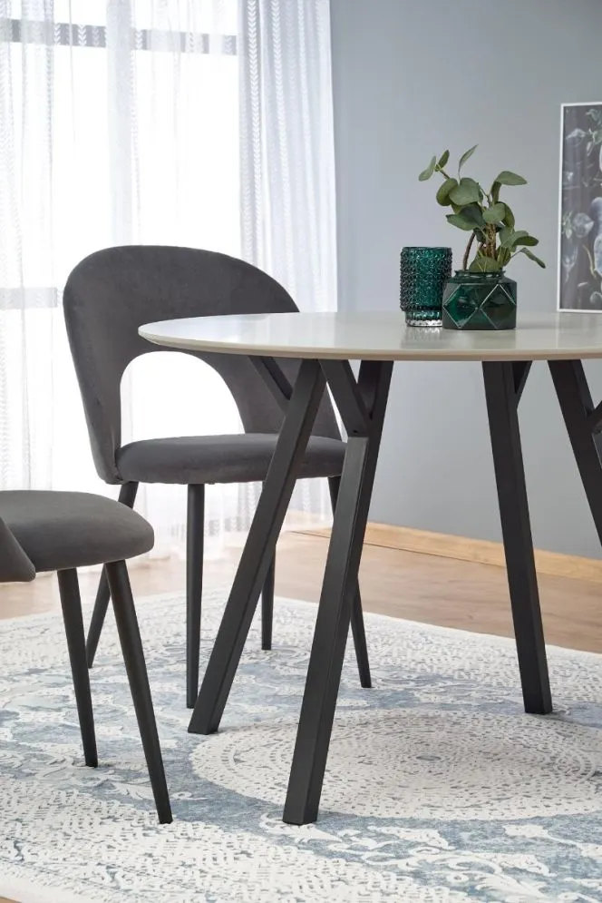 Stół BALROG 100x100 jasny szary do jadalni | MIRAT. w stylu  kolekcja