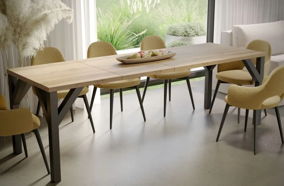 Stół rozkładany BALTIKA 130(240)x90 dąb natura w stylu loft I sklep meblowy MIRAT. styl LOFT