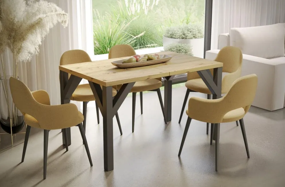 Stół rozkładany BALTIKA 130(240)x90 dąb artisan do salonu I sklep meblowy MIRAT. styl LOFT