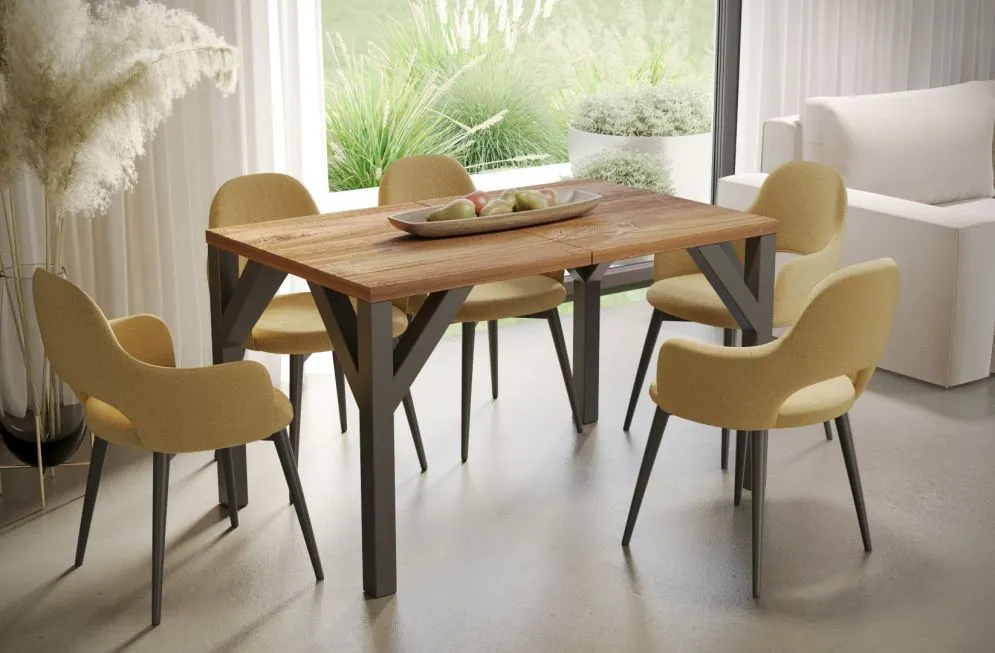 Stół rozkładany BALTIKA 130(240)x90 dąb stirling nowoczesny I sklep meblowy MIRAT. styl LOFT