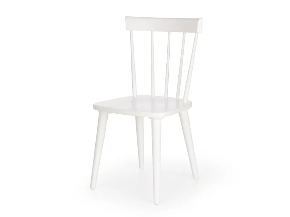 Krzesło Barkley białe drewniane do jadalni | MIRAT. w stylu SKANDYNAWSKI, VINTAGE kolekcja