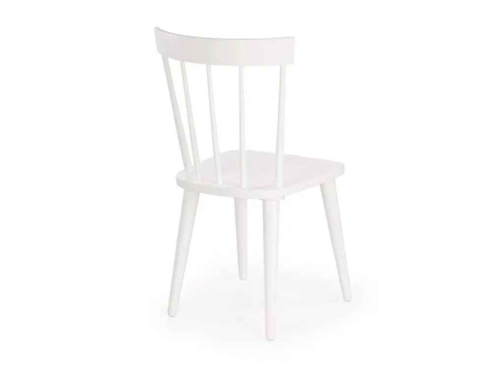 Krzesło Barkley białe drewniane do jadalni | MIRAT. w stylu SKANDYNAWSKI, VINTAGE kolekcja