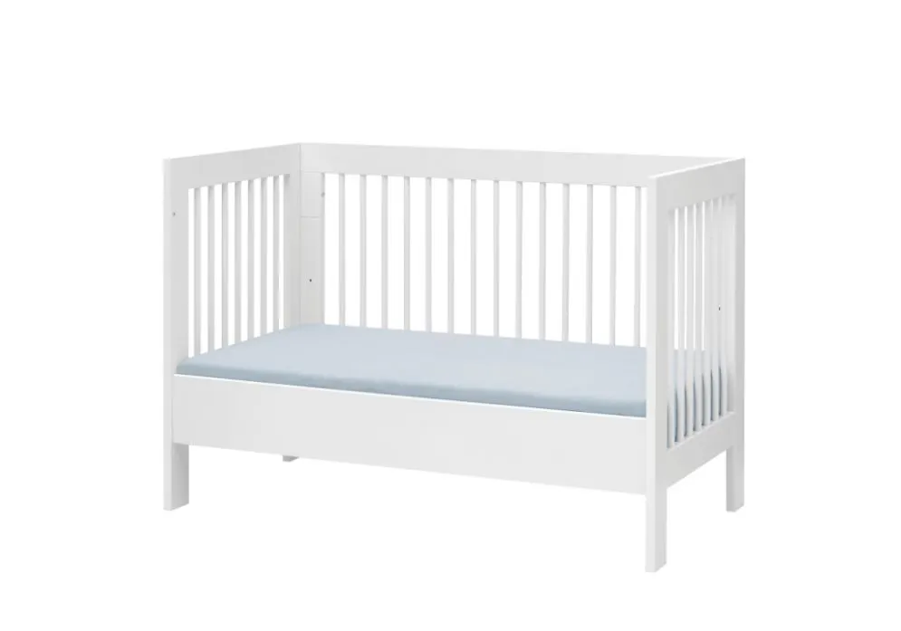 Łóżeczko dziecięce BASIC 120x60 białe niemowlęce | MIRAT. kolekcja BASIC