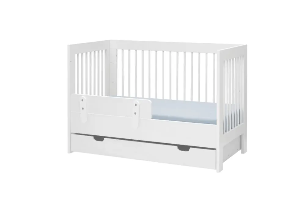 Łóżeczko dziecięce BASIC 120x60 białe niemowlęce | MIRAT. kolekcja BASIC