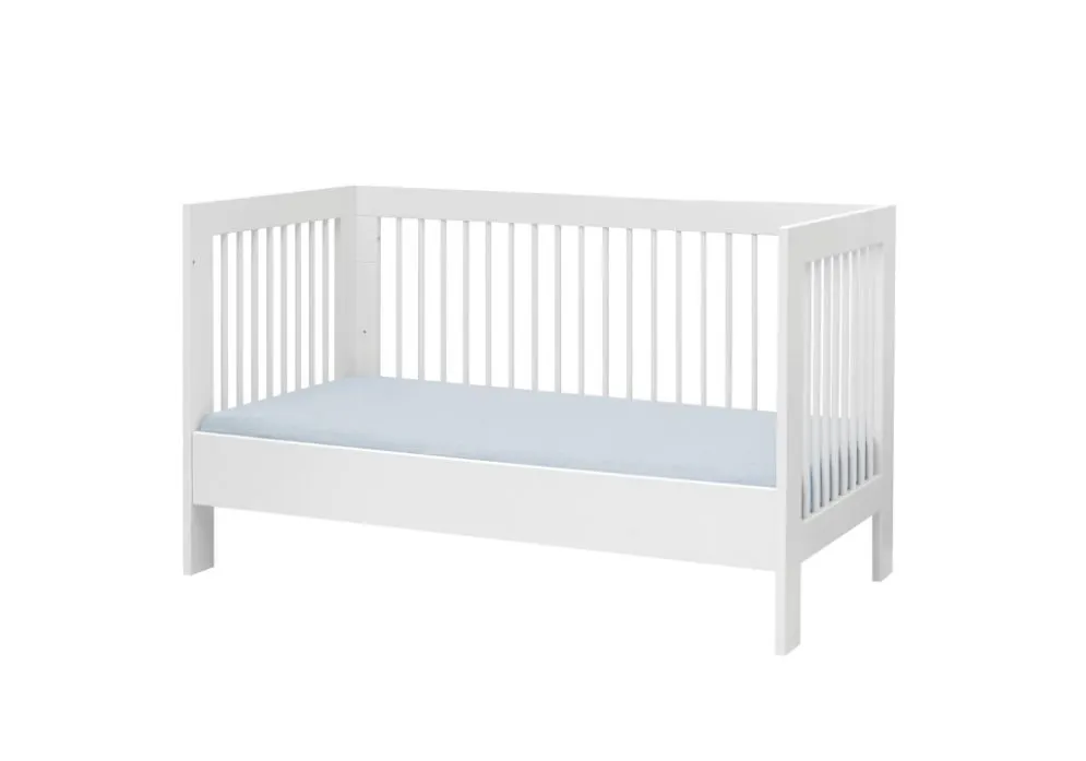 Łóżeczko dziecięce BASIC 140x70 białe transformowane | MIRAT.  kolekcja BASIC