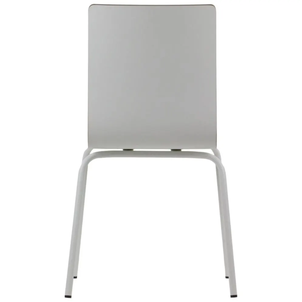 Krzesło ze sklejki laminowanej WERDI B białe do kawiarni I sklep meblowy MIRAT.