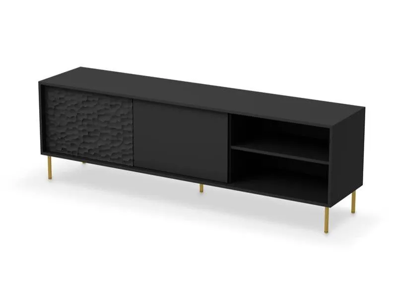 Szafka RTV BULLET RTV-1 180 czarna I sklep meblowy MIRAT.  kolekcja BULLET