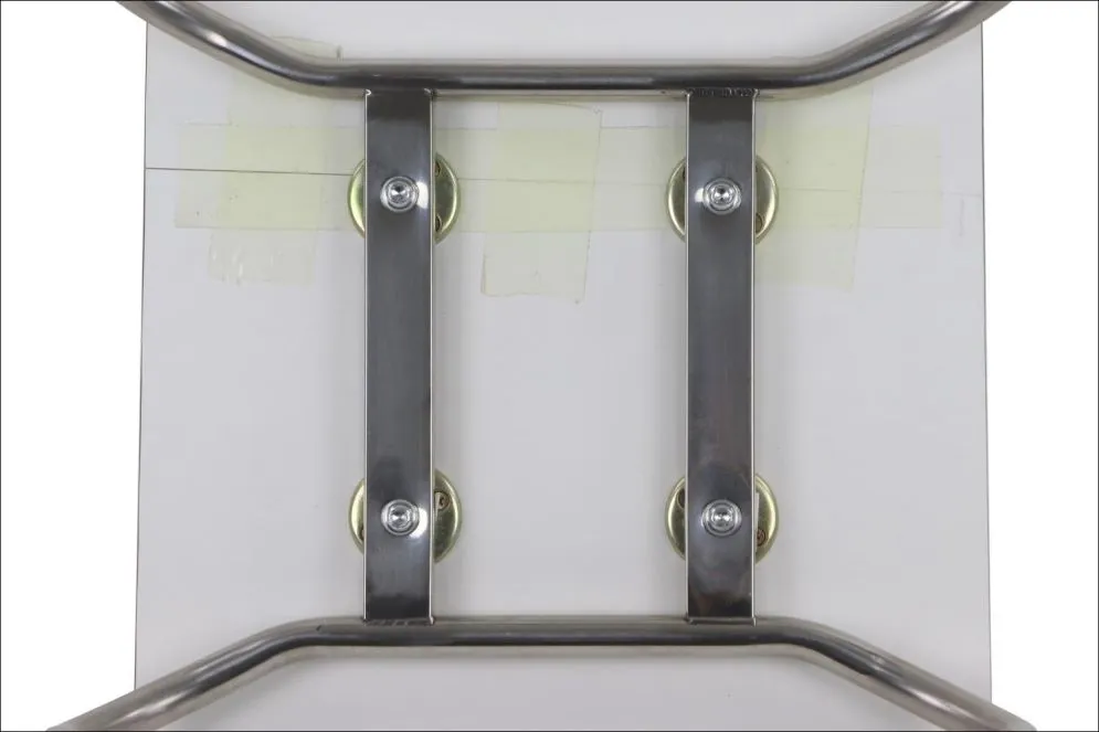 Krzesło ze sklejki laminowanej WERDI B białe/stal nierdzewna kuchenne I sklep meblowy MIRAT.