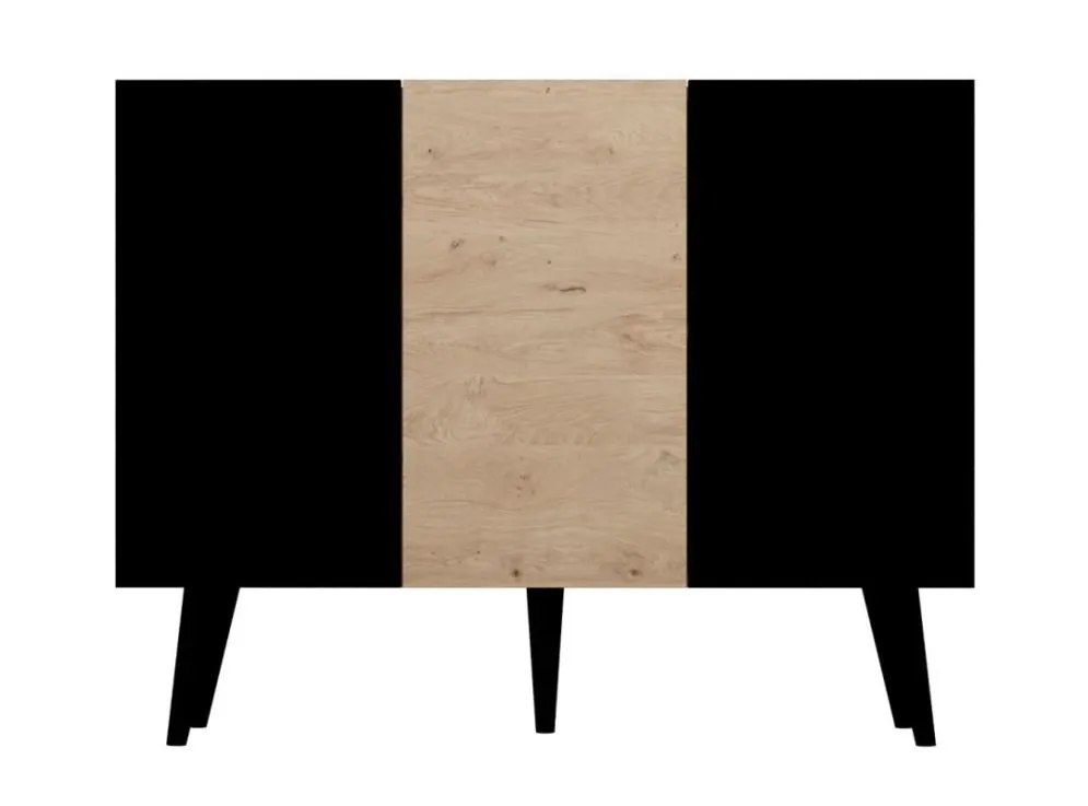 Komoda TORONTO dąb artisan/czarna w stylu loft I sklep meblowy MIRAT. styl SKANDYNAWSKI kolekcja TORONTO