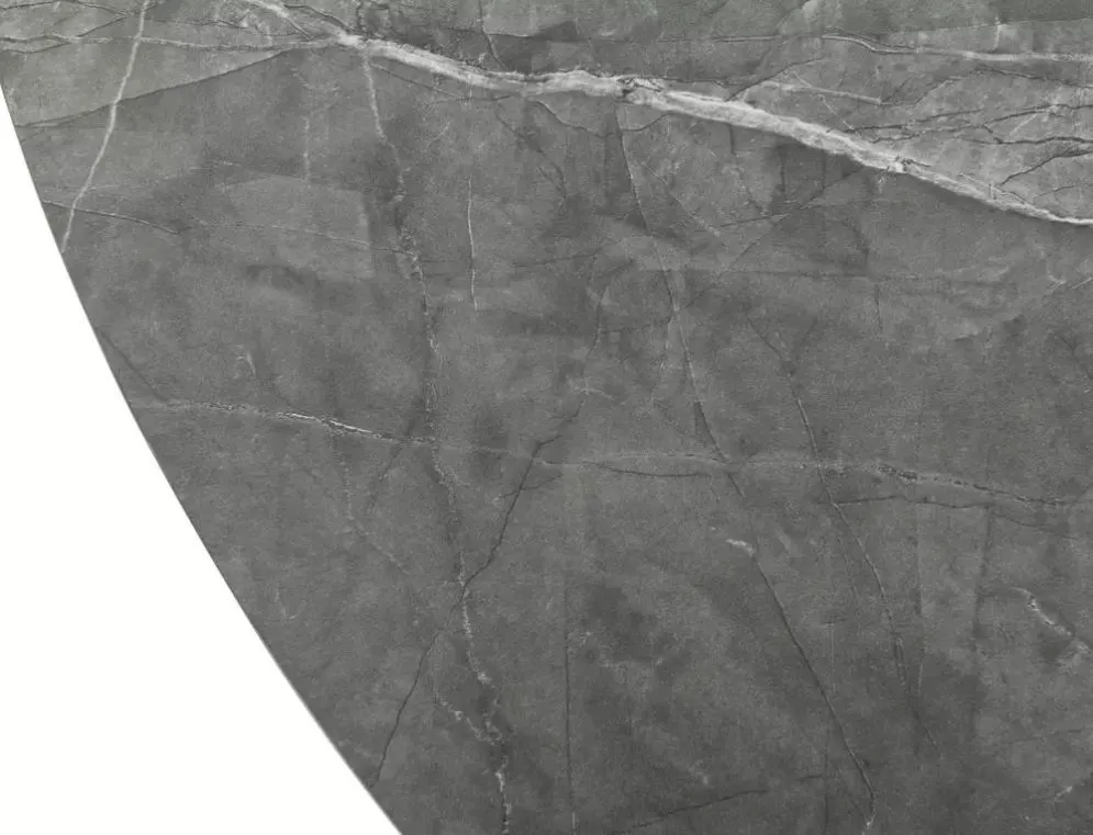 Stół rozkładany ANGEL II 120-160 cm marmur / czarny mat | MIRAT styl LOFT