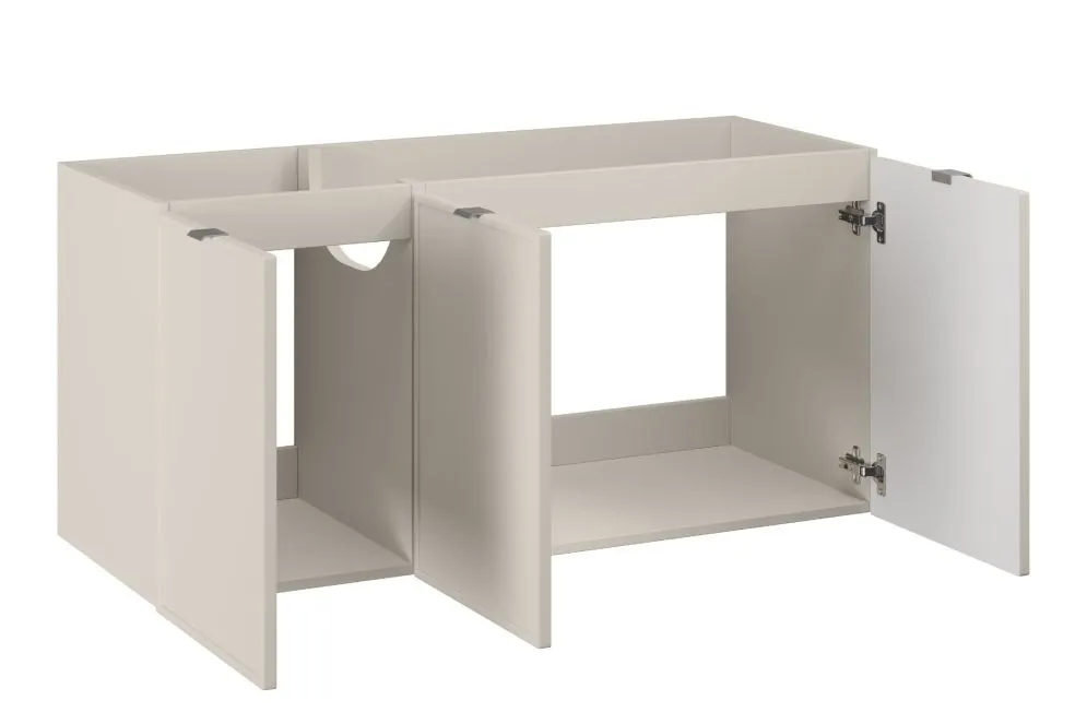 Szafka pod umywalkę BELLA CASHMERE 82-120-3D z blatem 120cm kaszmir/dąb artisan I sklep meblowy MIRAT.