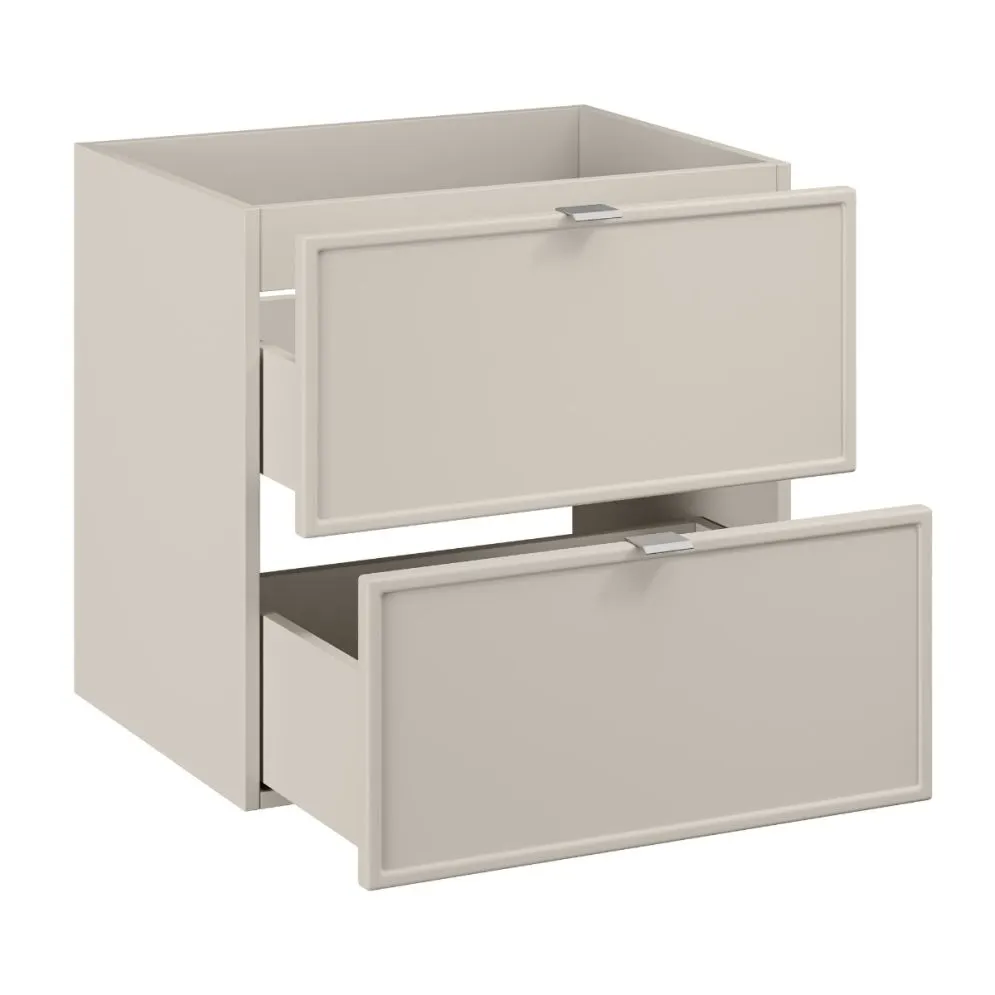 Szafka pod umywalkę nablatową BELLA CASHMERE 60cm kaszmir/dąb artisan - zestaw z blatem 120cm I sklep meblowy MIRAT.  kolekcja BELLA CASHMERE