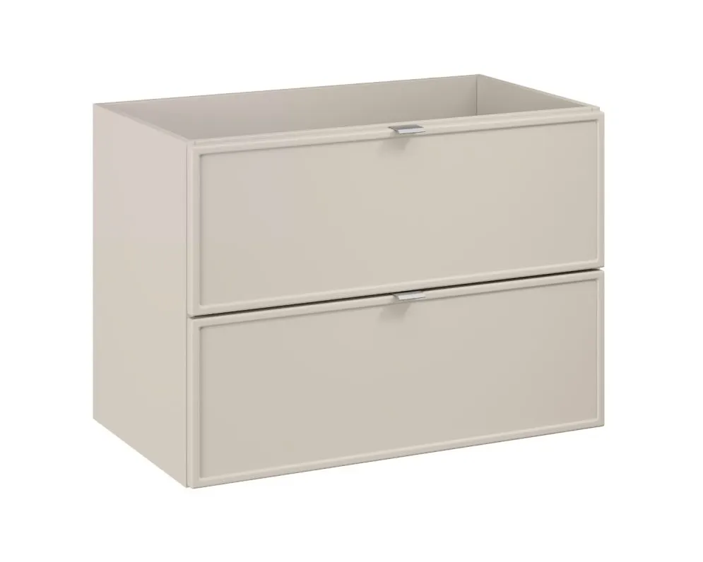 Szafka pod umywalkę nablatową BELLA CASHMERE 80cm kaszmir/dąb artisan - zestaw z blatem 140cm I sklep meblowy MIRAT.  kolekcja BELLA CASHMERE