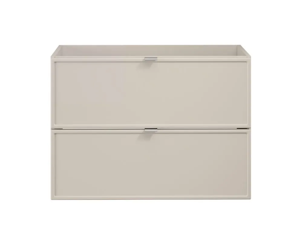 Szafka pod umywalkę nablatową BELLA CASHMERE 80cm kaszmir/dąb artisan - zestaw z blatem 140cm I sklep meblowy MIRAT.  kolekcja BELLA CASHMERE