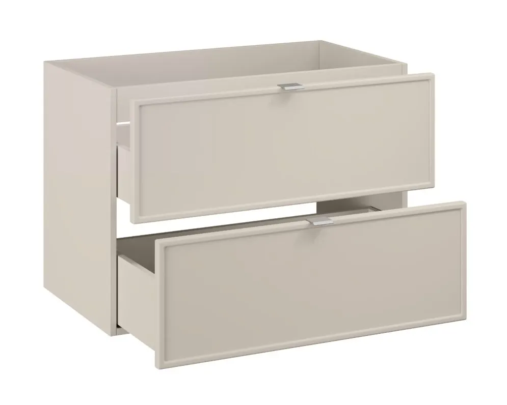Szafka pod umywalkę nablatową BELLA CASHMERE 80cm kaszmir - zestaw z blatem 140cm I sklep meblowy MIRAT.  kolekcja BELLA CASHMERE