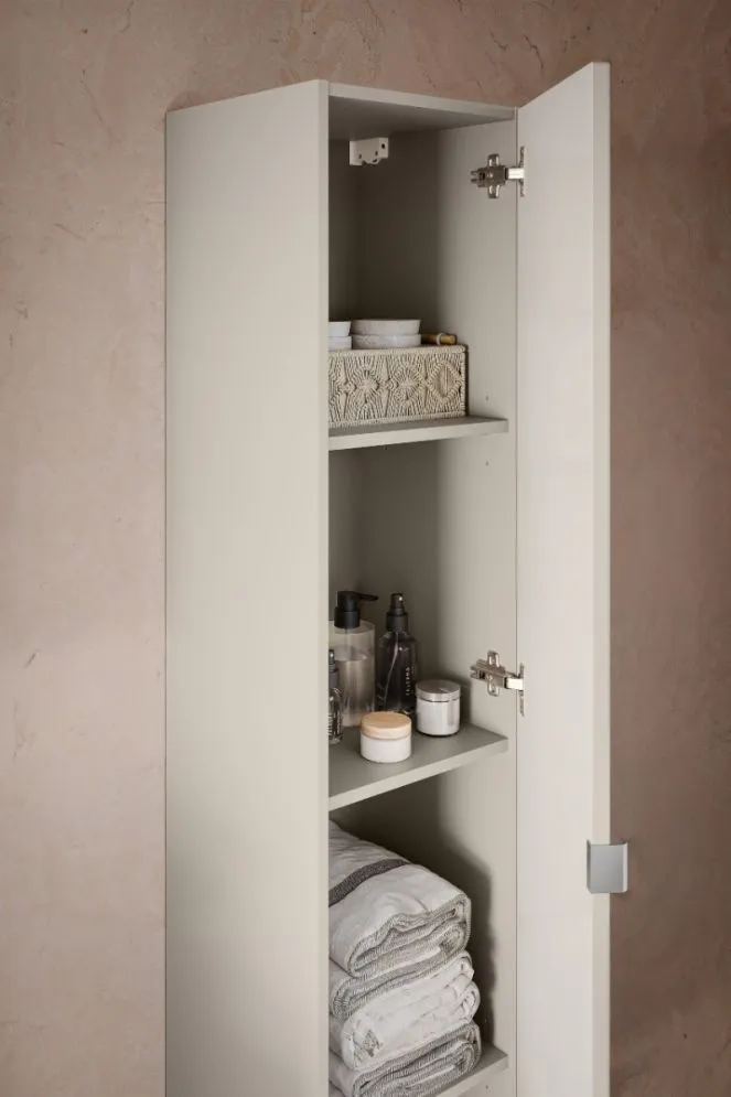 Szafka łazienkowa BELLA CASHMERE 80-35-1D kaszmirowa słupek I sklep meblowy MIRAT.