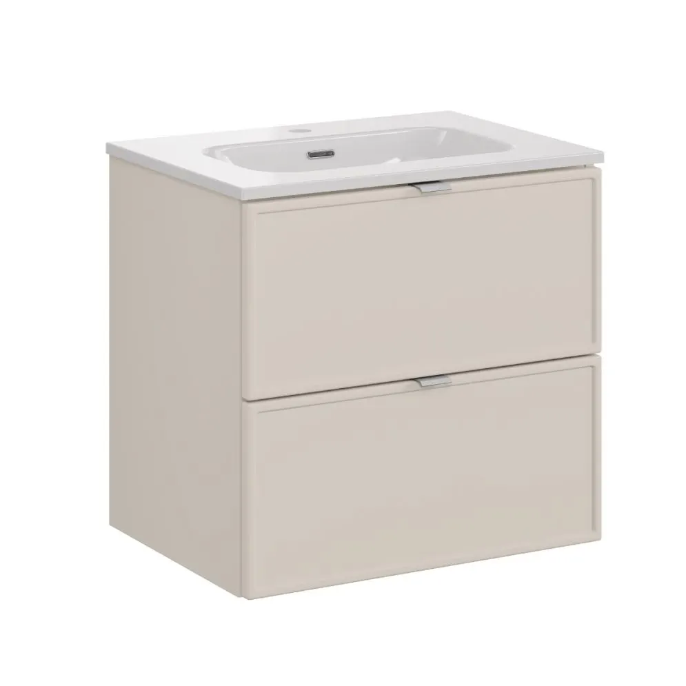 Szafka łazienkowa BELLA CASHMERE 82-60-2S 60cm kaszmirowa z umywalką wisząca I sklep meblowy MIRAT.