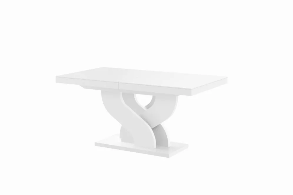 Stół BELLA biały połysk rozkładany nowoczesny do jadalni | MIRAT. w stylu kolekcja