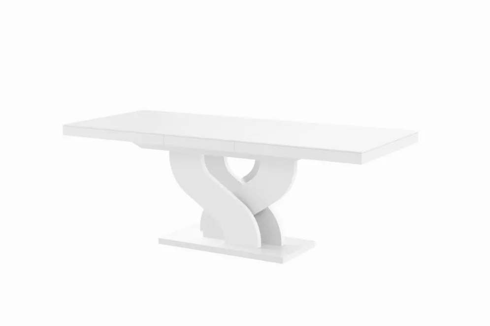Stół BELLA biały połysk rozkładany nowoczesny do jadalni | MIRAT. w stylu kolekcja