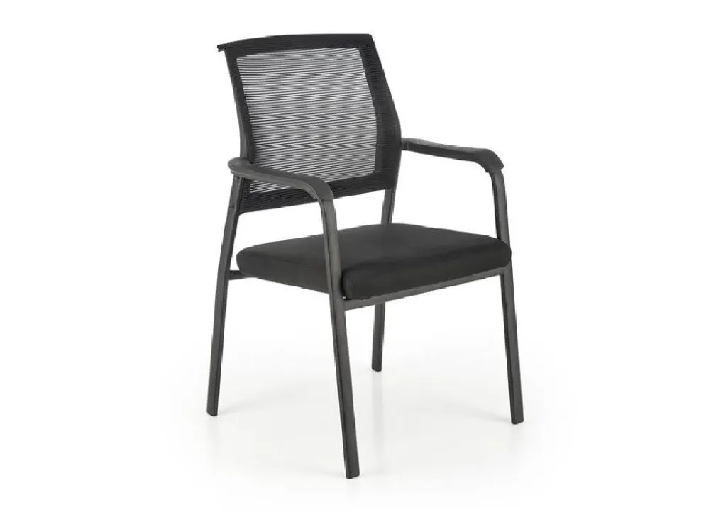 Krzesło biurowe BERGEN czarne z podłokietnikami I sklep MIRAT.