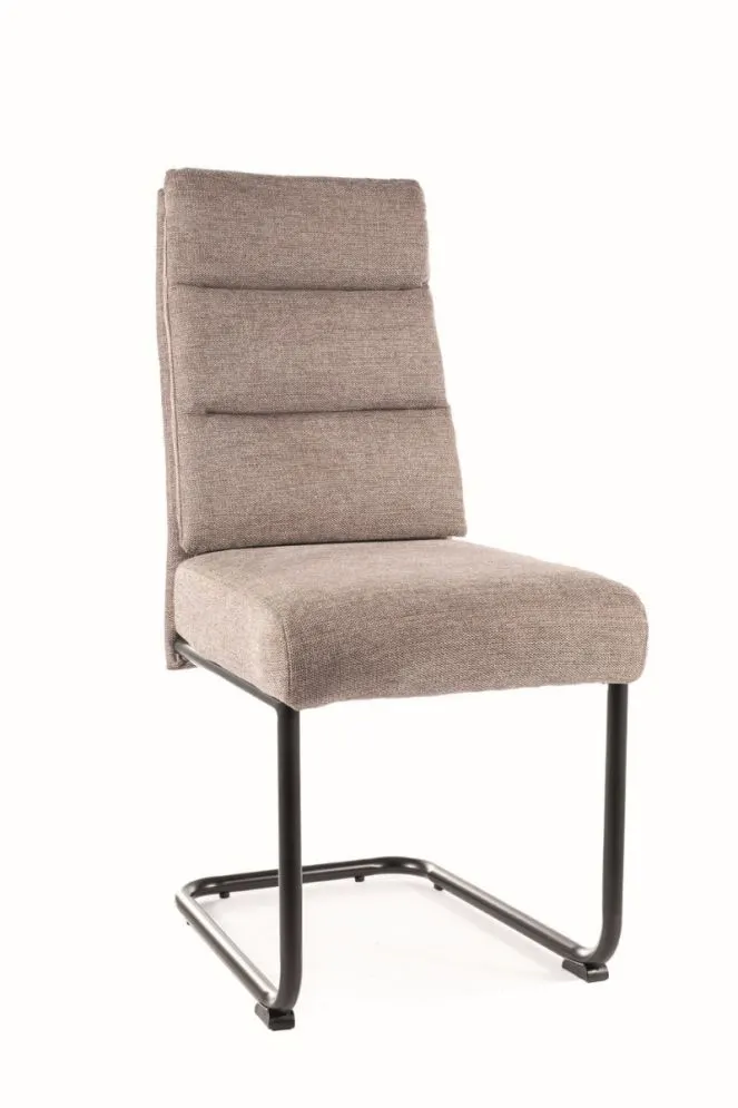 Krzesło tapicerowane BERRY BREGO beżowe nowoczesne I sklep meblowy MIRAT.