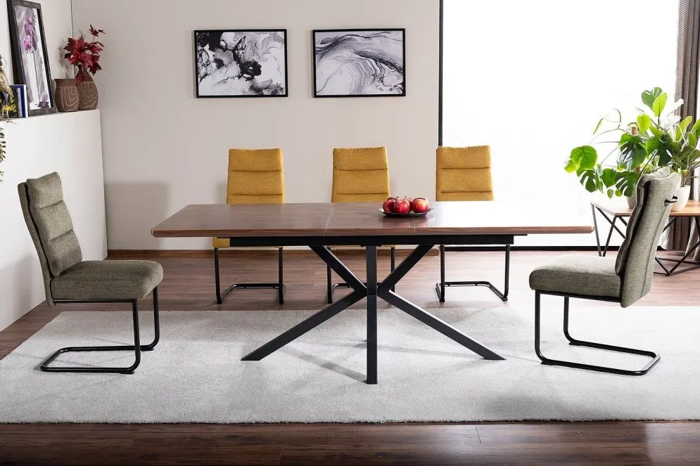 Krzesło tapicerowane BERRY BREGO curry do jadalni I sklep meblowy MIRAT.