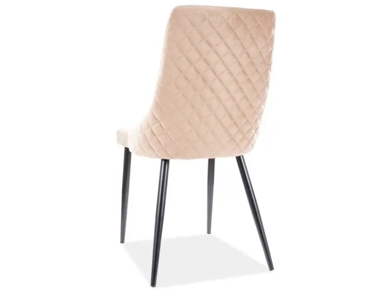 Krzesło PIANO B VELVET beżowe welurowe w stylu glamour | MIRAT. w stylu GLAMOUR kolekcja