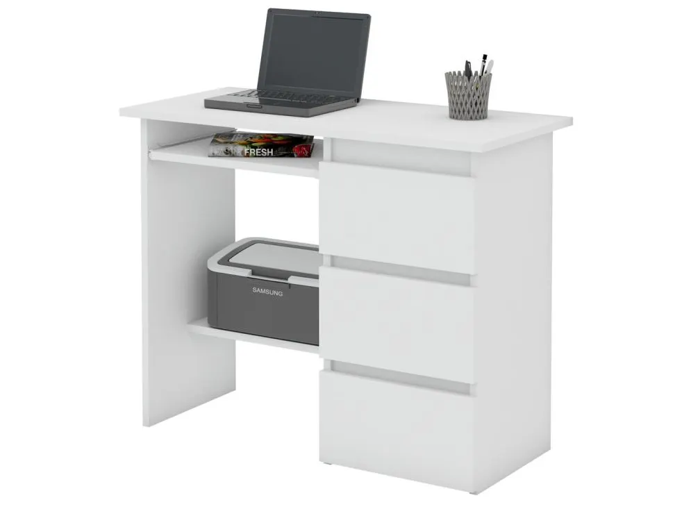 Biurko BANDI 1 biały mat z szufladami | MIRAT. w stylu  kolekcja