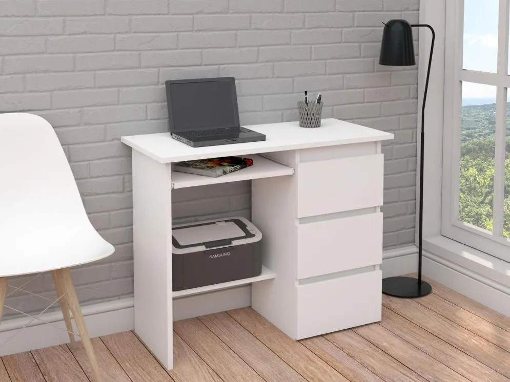 Biurko BANDI 1 biały mat z szufladami | MIRAT. w stylu  kolekcja