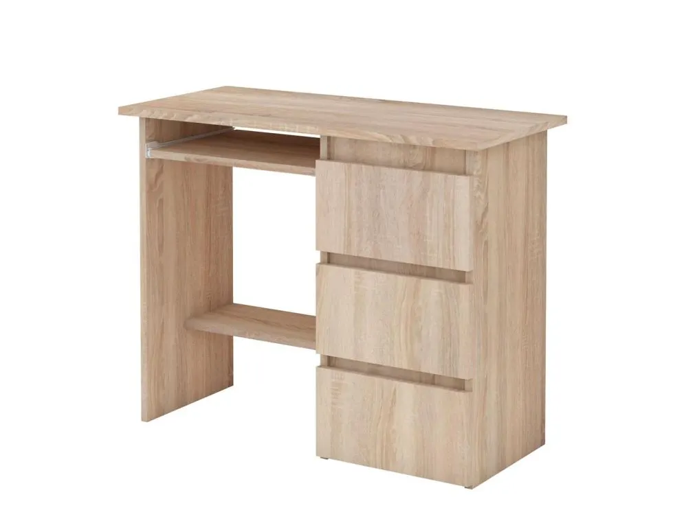 Biurko BANDI 1 dąb sonoma młodzieżowe proste | MIRAT. w stylu kolekcja