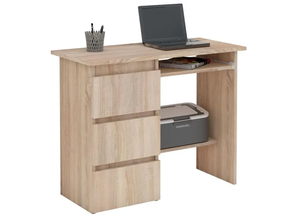 Biurko BANDI 1 dąb sonoma młodzieżowe proste | MIRAT. w stylu kolekcja