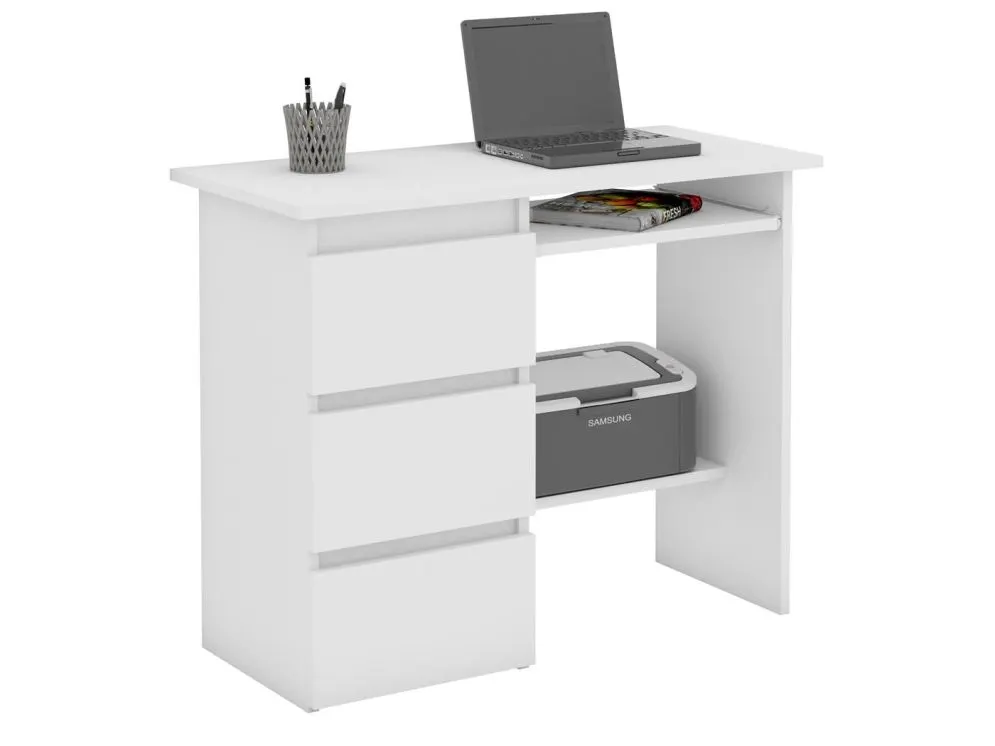 Biurko BANDI 1 biały mat z szufladami | MIRAT. w stylu  kolekcja