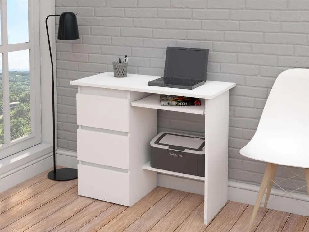 Biurko BANDI 1 biały mat z szufladami | MIRAT. w stylu  kolekcja