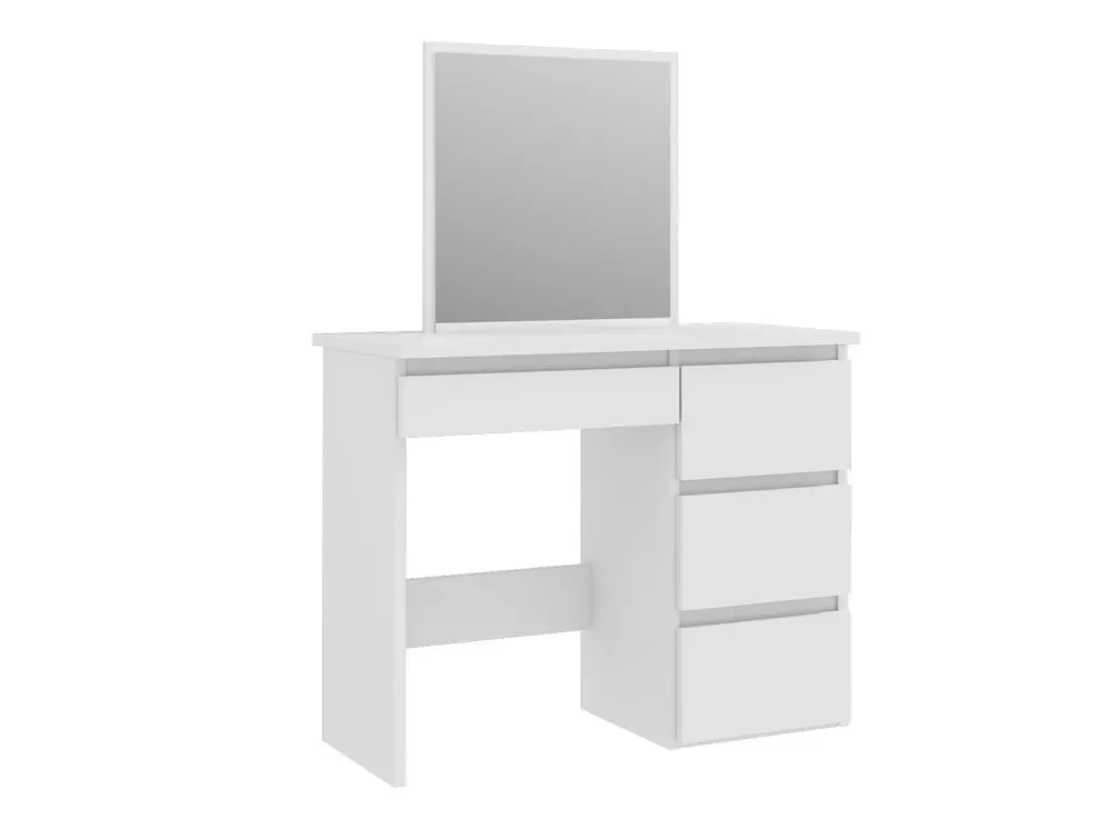 Toaletka ALEKSANDRA 1 biały mat z lustrem | MIRAT. w stylu SKANDYNAWSKI kolekcja