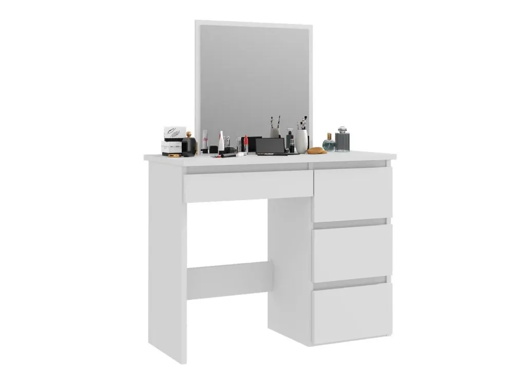 Toaletka ALEKSANDRA 1 biały mat z lustrem | MIRAT. w stylu SKANDYNAWSKI kolekcja