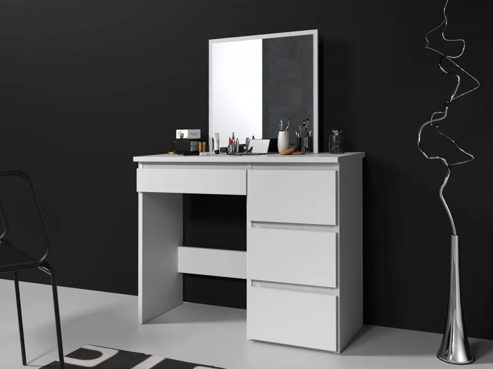 Toaletka ALEKSANDRA 1 biały mat z lustrem | MIRAT. w stylu SKANDYNAWSKI kolekcja