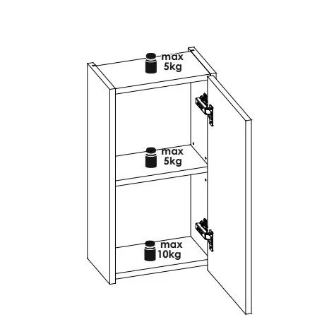 Szafka łazienkowa NOVA OAK 83-30-1D 30cm dąb coast evoke wąska I sklep meblowy MIRAT. styl SKANDYNAWSKI kolekcja NOVA