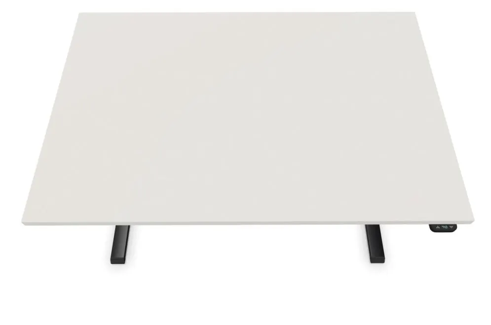 Biurko eCOMO 120x60cm platinum z regulacją wysokości do biura I sklep meblowy MIRAT.