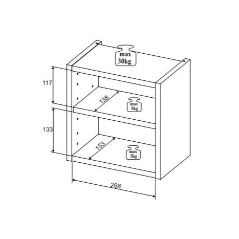Szafka łazienkowa Line Reed Green D 83-30-1DQ 30x30cm zielona ryflowany front I sklep meblowy MIRAT. styl RYFLOWANY kolekcja LINE REED GREEN