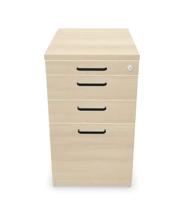 Kontenerek biurowy EASY SPACE 3D PB 43cm akacjowy do pracy I sklep meblowy MIRAT. styl SKANDYNAWSKI