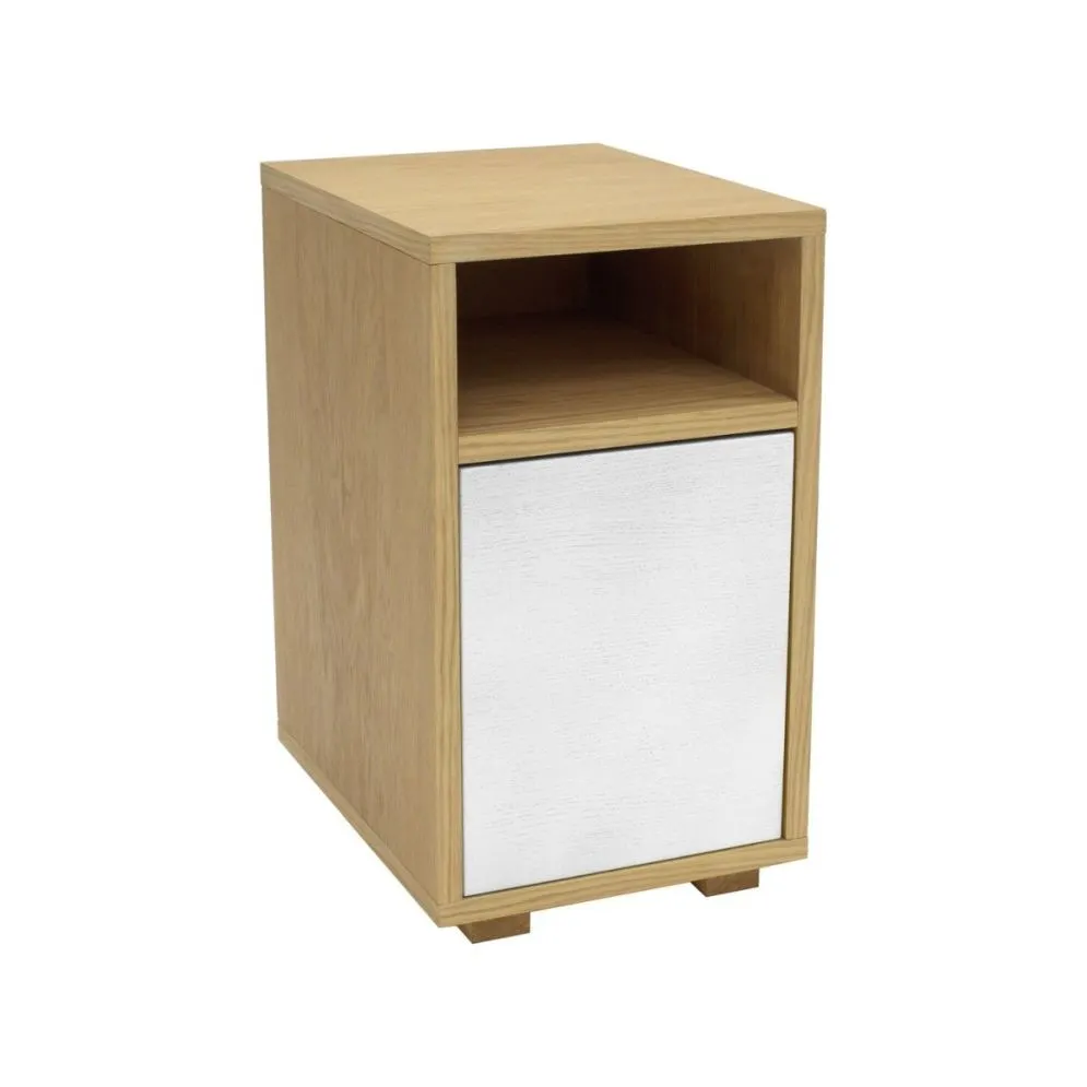 Szafka nocna SIMPLE drewniana z półką | MIRAT. w stylu  kolekcja